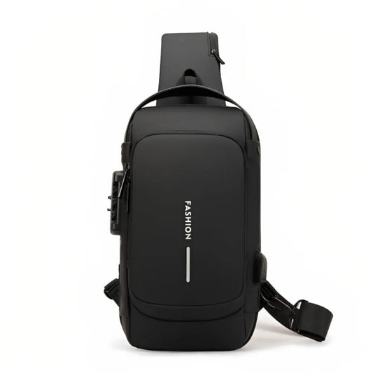 AeroShield Waterproof Anti Theft Crossbody Bag with USB Charging