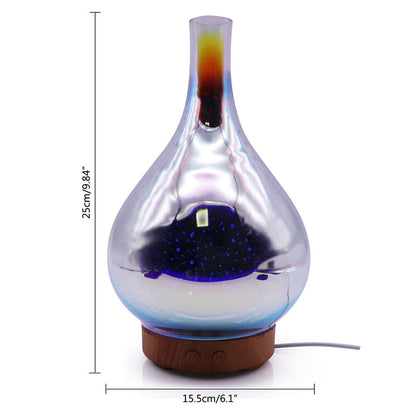 AromaBurst 3D Glass Essential Oil Diffuser with LED Light