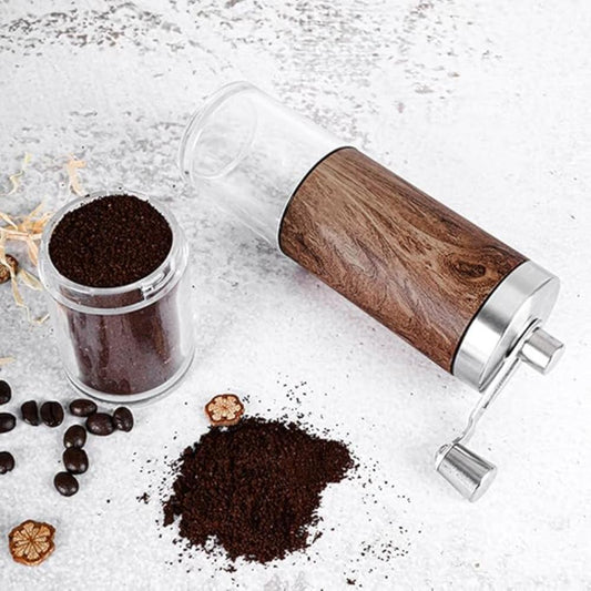 Brewora Wooden Manual Coffee Grinder Adjustable Mill