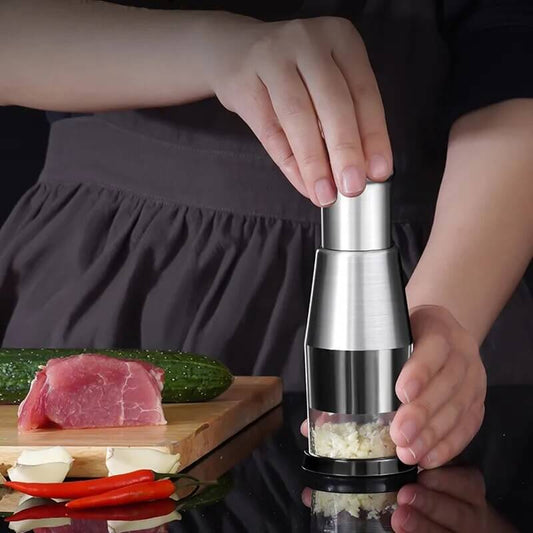 ChefChop Pro Manual Vegetable Chopper with Stainless Steel Blades