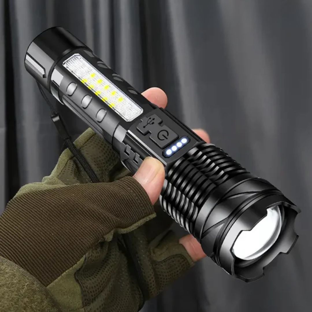 Classirex – Tactical LED Flashlight with 5000 Lumens and USB Rechargeable Battery