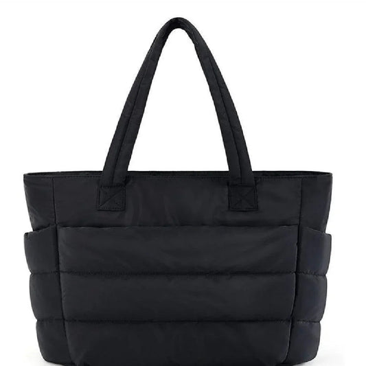 Cloud Puffer Tote Bag Lightweight Quilted Shoulder Bag