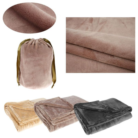 Cordless Heated Blanket USB Rechargeable Soft Flannel Throw
