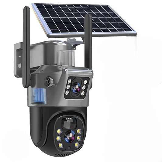 DualGuard Solar 4K Wireless Security Camera with 360 Control