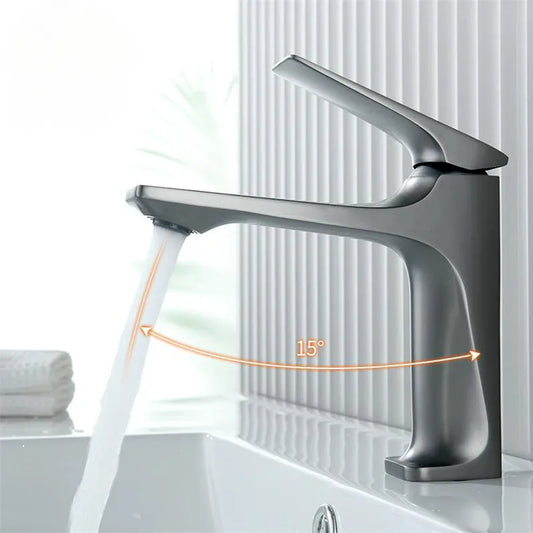 Elegant Chrome Bathroom Tap with Single Lever Control