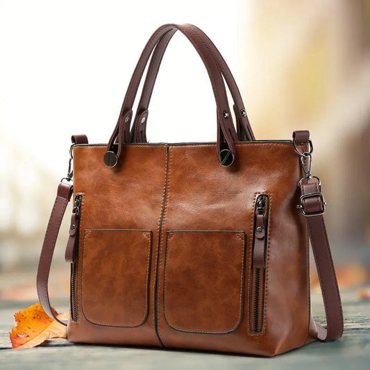 Elly Vintage Leather Shoulder Bag for Women with Elegant Handmade Design