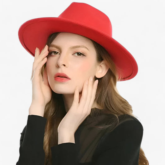 Lena Wool Fedora Hat Classic Warm Stylish Winter Hat