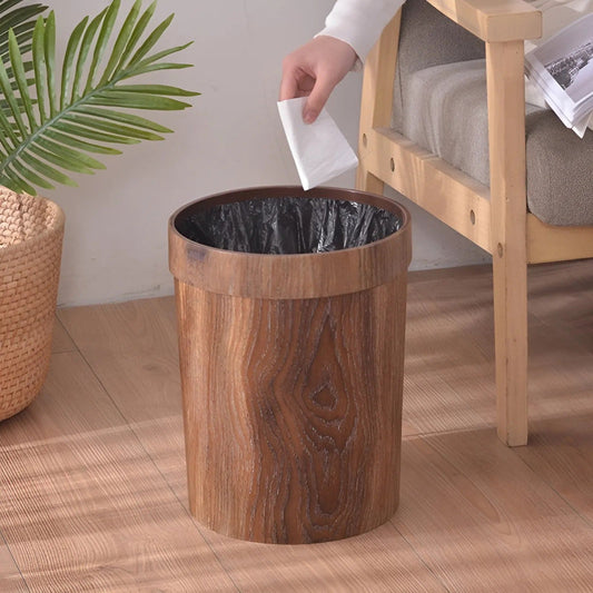 LignoBin Scandinavian Wooden Effect Waste Bin 8L