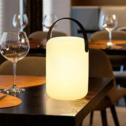 LuminaFusion Cordless Table Lamp with Remote and Waterproof Design