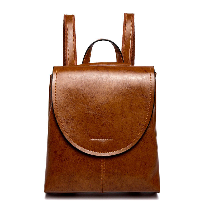 LuxeCarry Leather Backpack Stylish Womens Travel and Everyday Bag