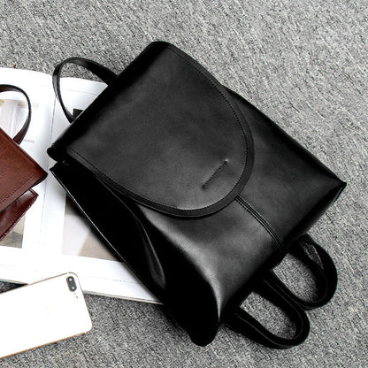 LuxeCarry Leather Backpack Stylish Womens Travel and Everyday Bag