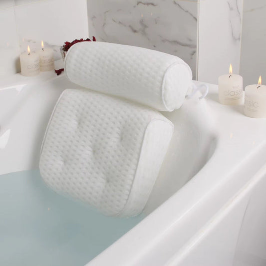 Neckure Ergonomic Bath Pillow with Neck and Shoulder Support
