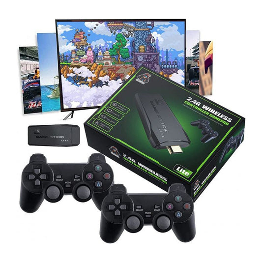 PixelDrive Retro Game Console with 2 Wireless Controllers 64GB