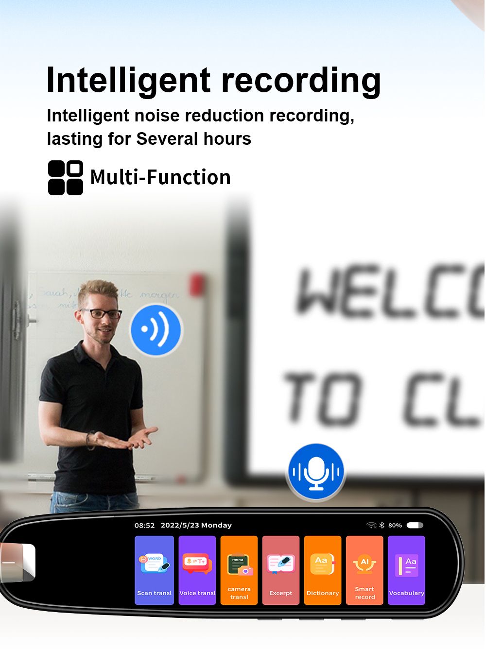Precision 112 Language Translation Pen with Text Scan and Voice Output