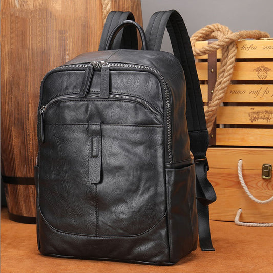 Prestige Voyager Leather Backpack Laptop Bag 15.6 Inch