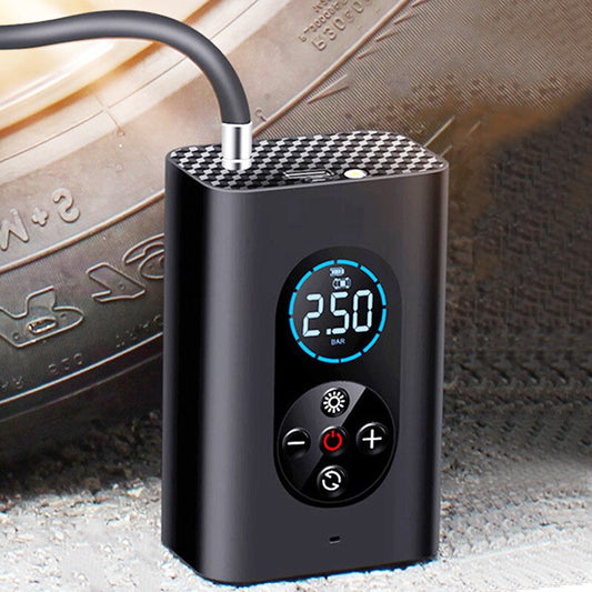 QuickAir Portable Electric Tire Inflator Cordless Air Compressor with Digital Display