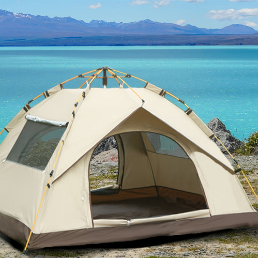QuickCamp 4 Person Pop Up Tent with UV Protection and Instant Setup
