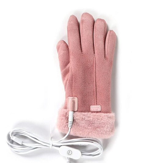 Rechargeable Heated Winter Gloves Touchscreen Waterproof Warm Gloves