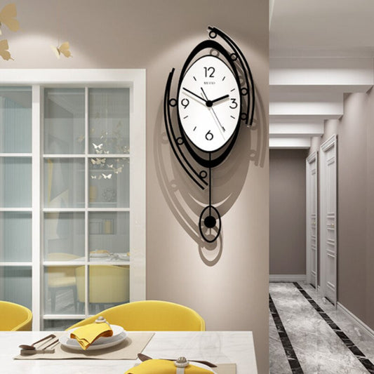 Retro Vinyl Record Wall Clock Music Themed Decor