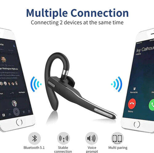 RoadMic Pro Wireless Bluetooth Headset with Dual Mic and Noise Reduction