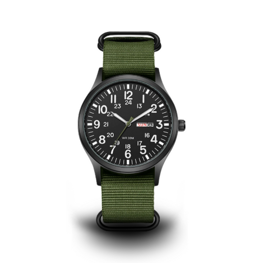 Rugged Outdoor Men’s Watch with Waterproof Stainless Steel Design