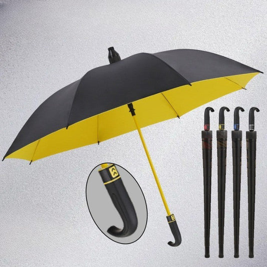 StormShield Windproof Umbrella with Curved Handle Durable Design