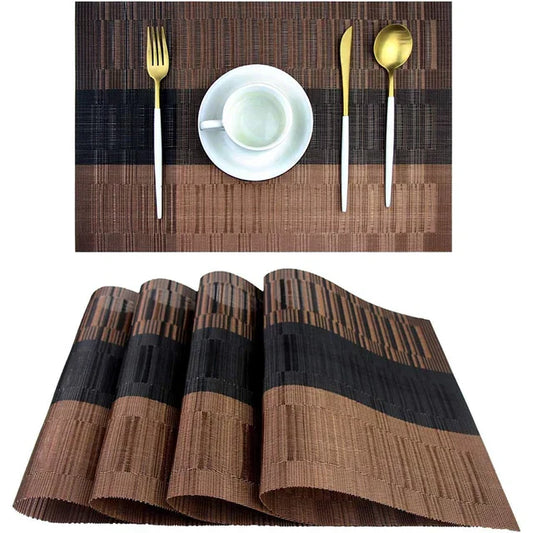 SturdyWoven Washable Heat Resistant Placemats Set of 4