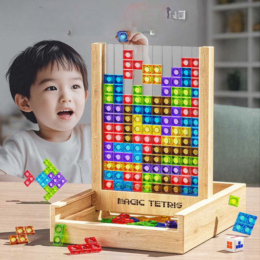 TetrisWood Wooden Puzzle Game for Family Fun and Brain Training