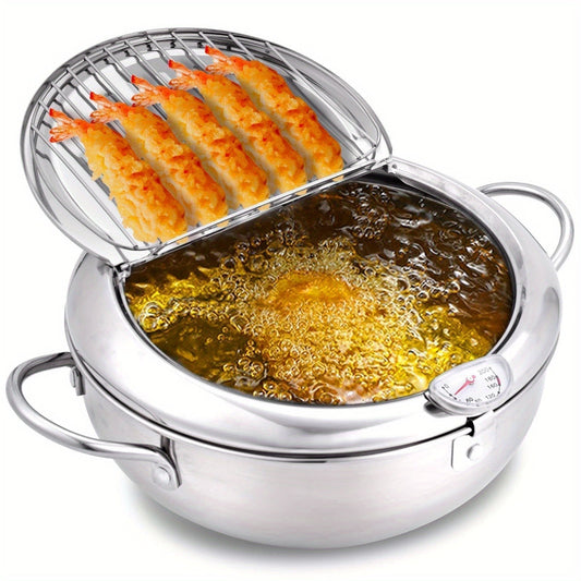 ThermaFryer Stainless Steel Deep Fryer with Temperature Control (2.2L)