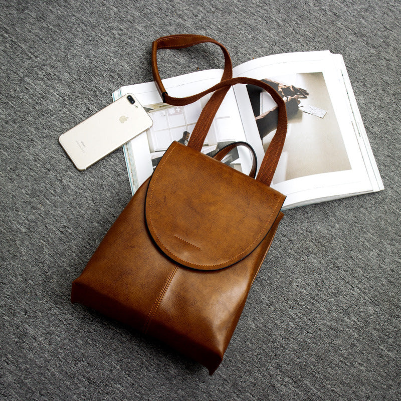 Trendy Leather Backpack for Women Stylish Everyday Travel Bag