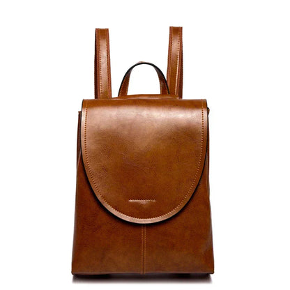 Trendy Leather Backpack for Women Stylish Everyday Travel Bag