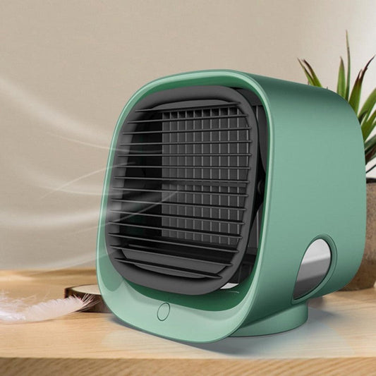 USB Mini Air Cooler and Humidifier with LED Ambient Light
