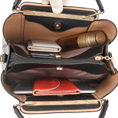 Vivian Luxury Shoulder Bag with Crossbody Strap