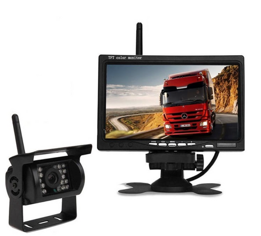 Wireless Backup Camera System with 7 Inch Screen for Truck Trailer RV